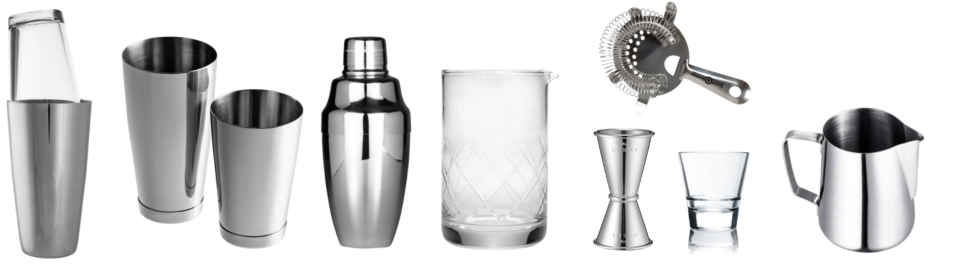 What's the difference between a cocktail shaker and a mixing glass?